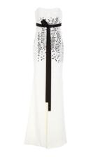 Bibhu Mohapatra Strapless Crystal Embroidered Gown