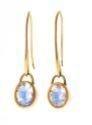 Eli Halili Oval Moonstone Hanging Earrings