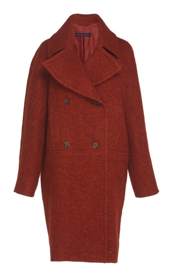 Martin Grant Double-breasted Tweed Coat