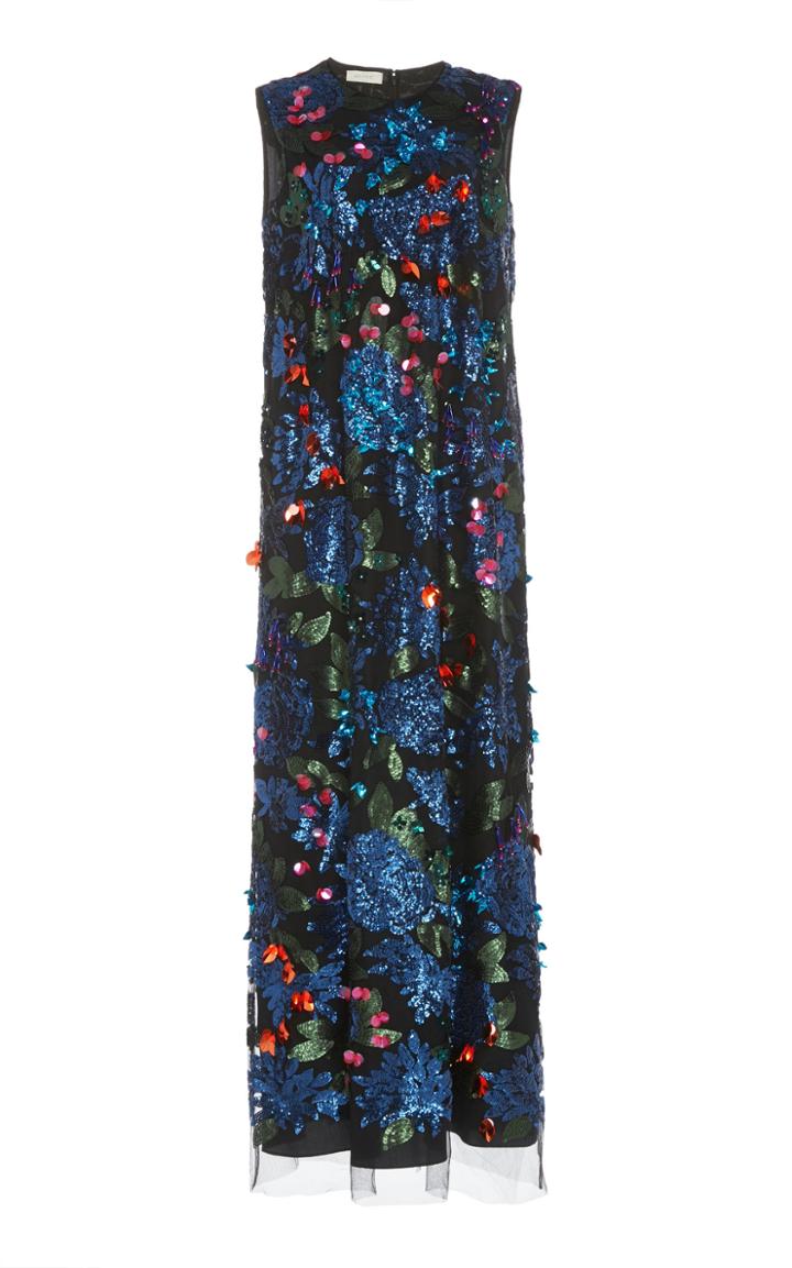 Delpozo Sequined Tulle Gown