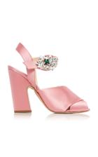 Moda Operandi Giambattista Valli Crystal-embellished Satin Sandals Size: 35.5
