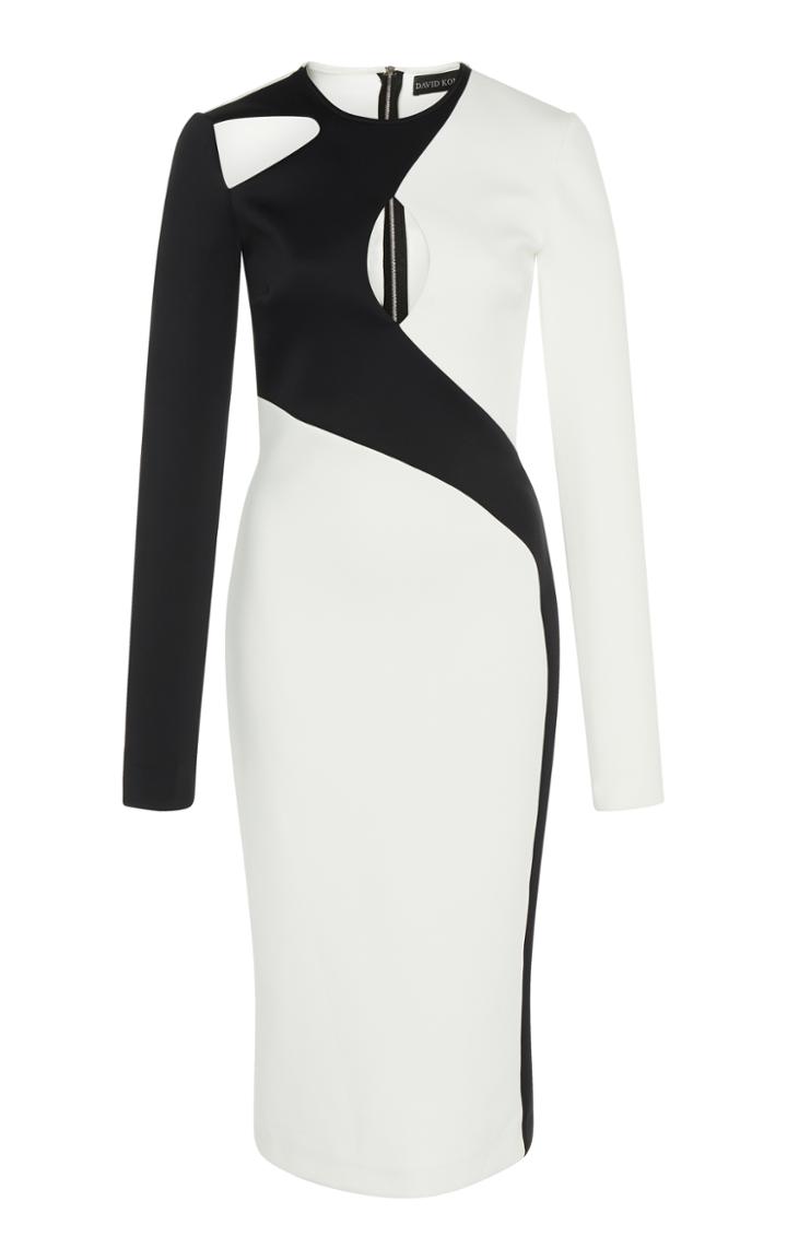 David Koma Color Block Pencil Dress