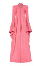 Zac Posen Fluted-sleeve Taffeta Coat