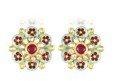 Amrapali Gem Flower Stud Earrings