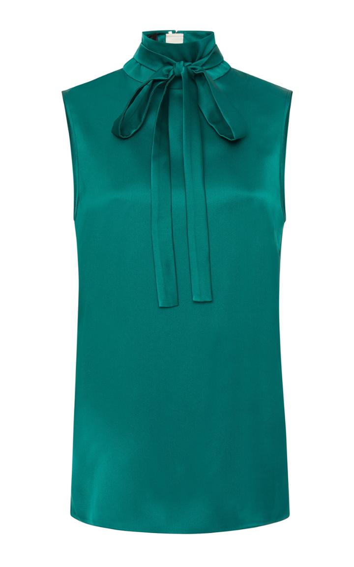 Rochas Tie Neck Silk Top