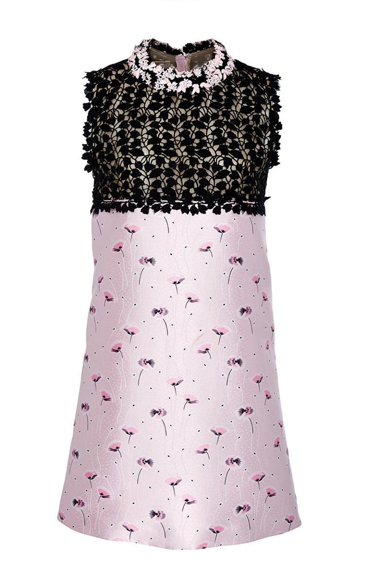 Giambattista Valli Sleeveless Jacquard Mini Shift Dress