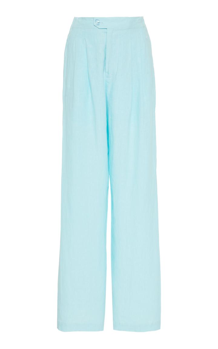 Moda Operandi Simon Miller Echo Linen Wide-leg Pants Size: Xs