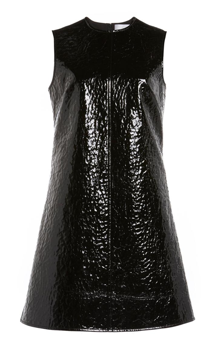 Moda Operandi George Keburia Vegan Faux Leather Sleeveless Mini Dress