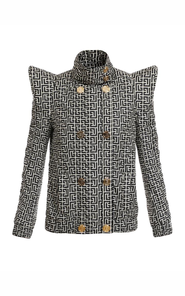 Moda Operandi Balmain High Neck Nylon Blazer