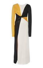 Galvan Star Knotted Color Block Maxi Dress