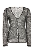 Moda Operandi Saks Potts Crush Lace Button-front Top