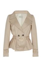Alexandre Blanc Peplum Gabardine Jacket