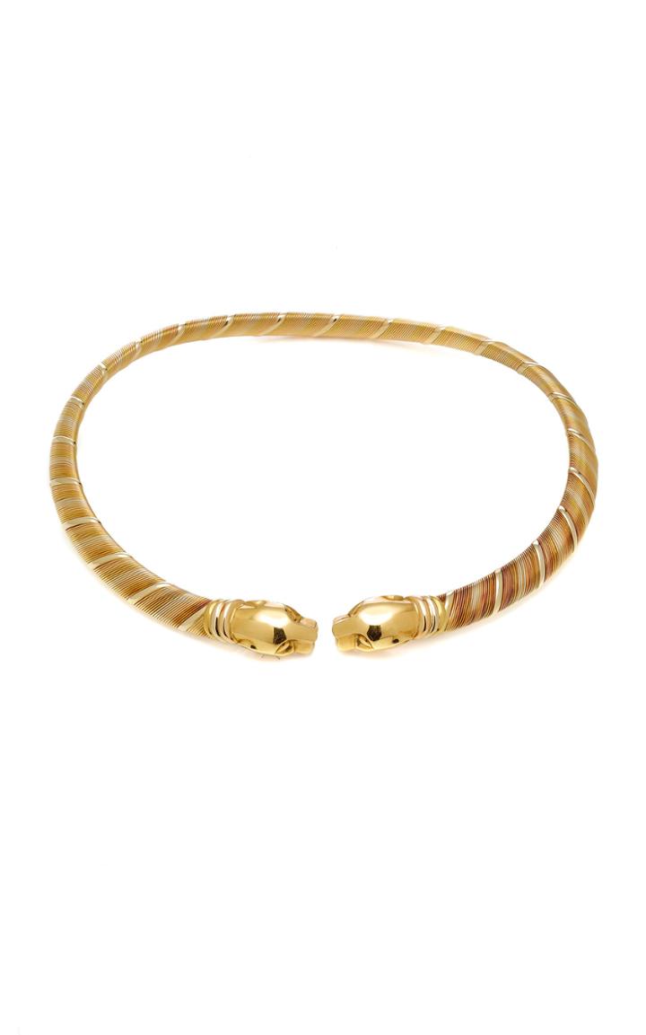 Vintage Cartier 18k Tri-gold Panthre Collar Necklace