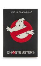 Olympia Le-tan Ghostbusters Appliqud Embroidered Canvas Clutch