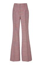 Michael Kors Collection Pintucked Wool-stretch Flared Pants