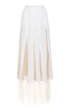 Moda Operandi Gabriela Hearst Harmonia Silk-macrame Detailed Maxi Skirt Size: 36