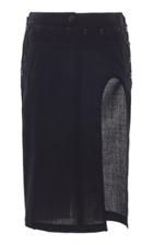 Moda Operandi Ann Demeulemeester Cutout Twill Pencil Skirt Size: 36
