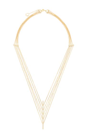 Qayten X.f. Yellow Gold And Diamonds Necklace