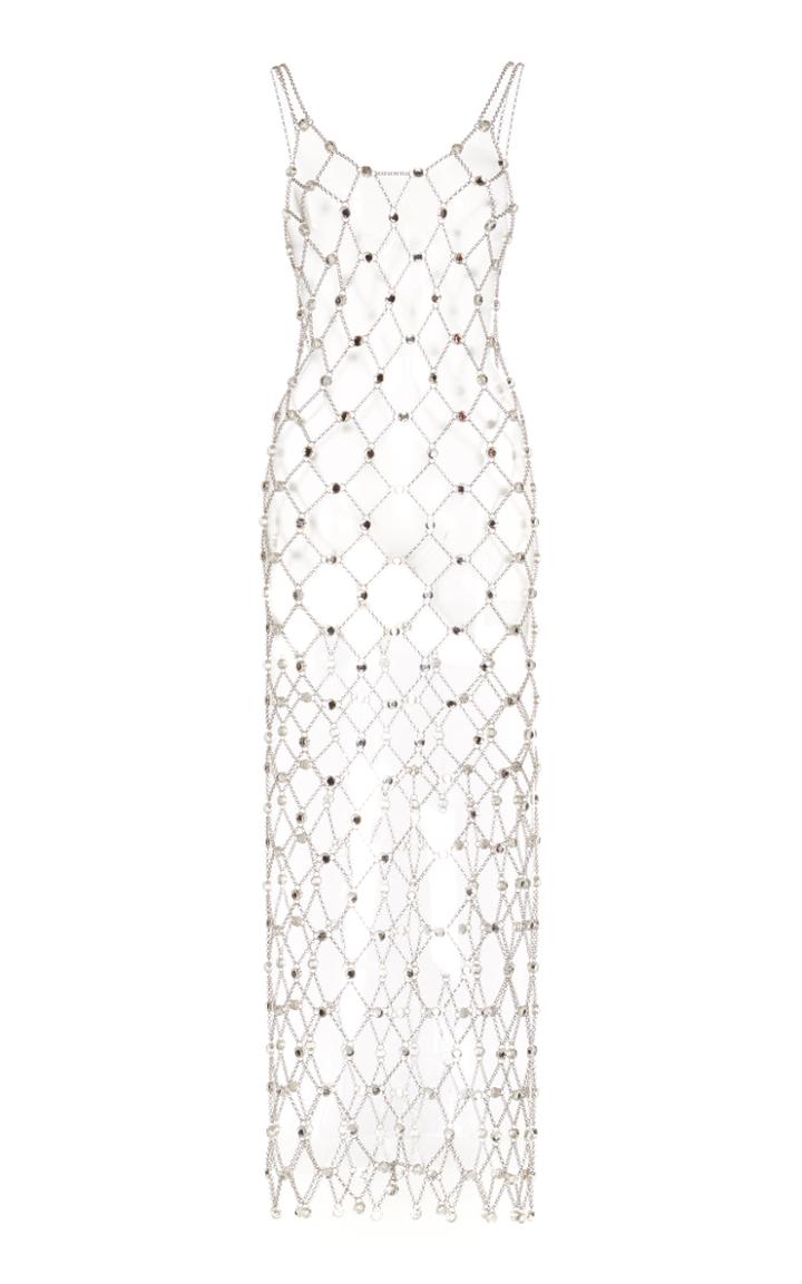 Paco Rabanne Chainmail Fishnet Midi Dress