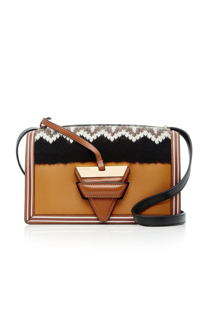 Loewe Barcelona Knit Leather Bag