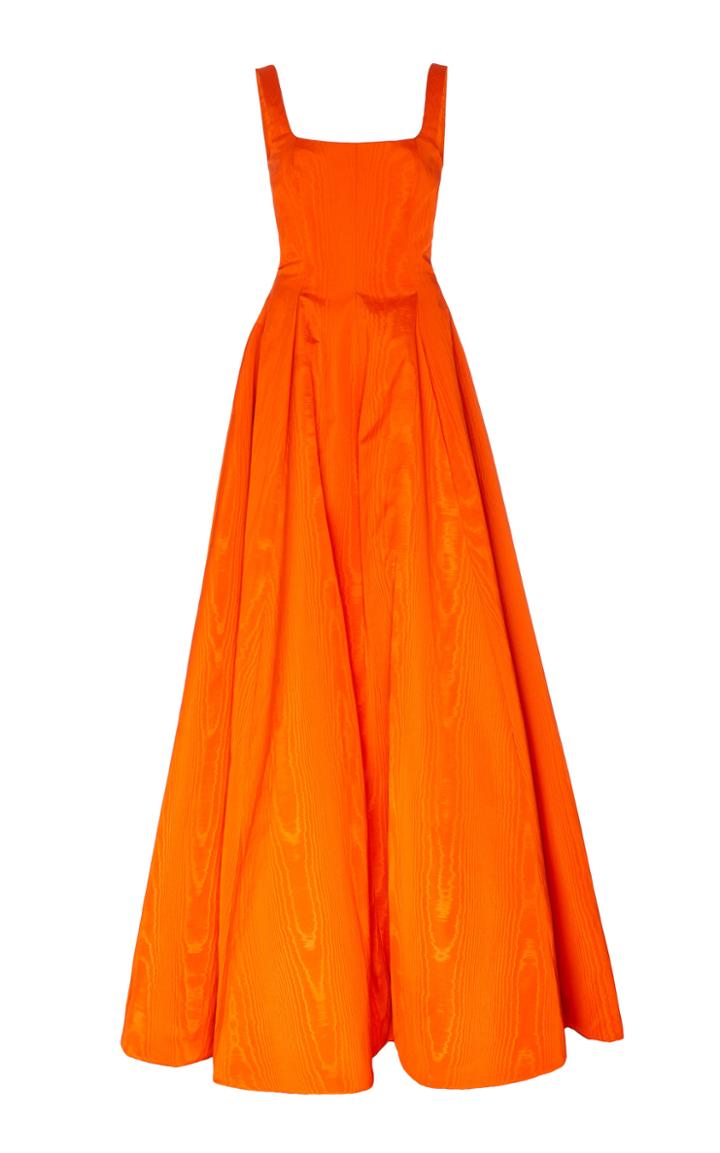 Moda Operandi Oscar De La Renta Moire Faile Gown Size: 0