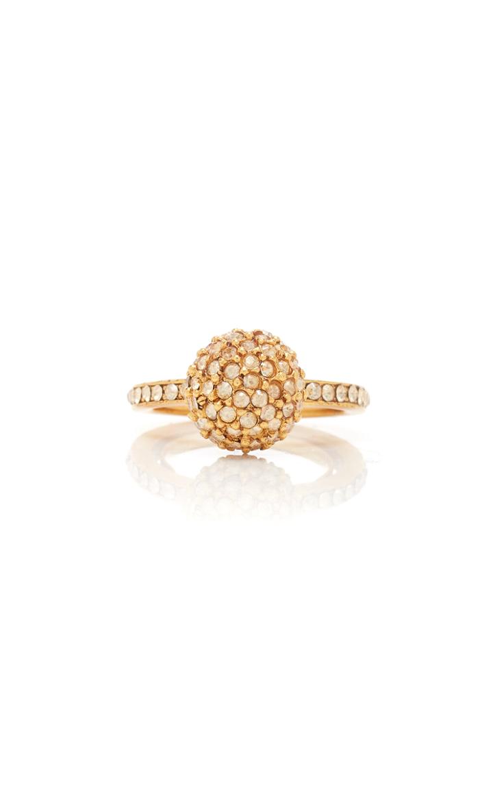 Moda Operandi Oscar De La Renta Pave Ball Ring