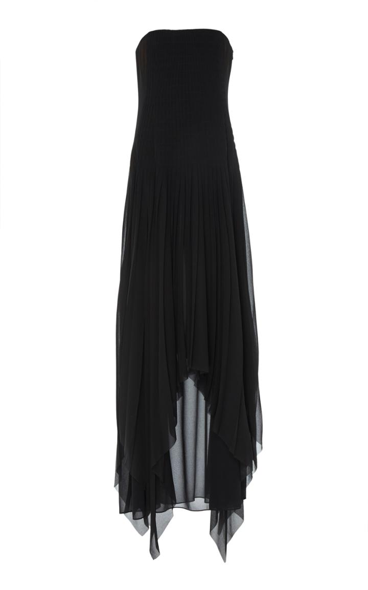 Akris High-low Chiffon Dress