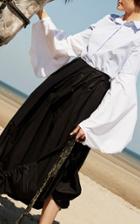 Tuinch Gathered Midi Skirt