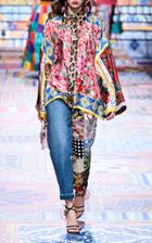 Moda Operandi Dolce & Gabbana Patch-embroidered High-rise Straight-leg Denim Pants