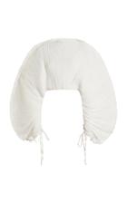 Cult Gaia Mala Tie-detailed Pliss-satin Top