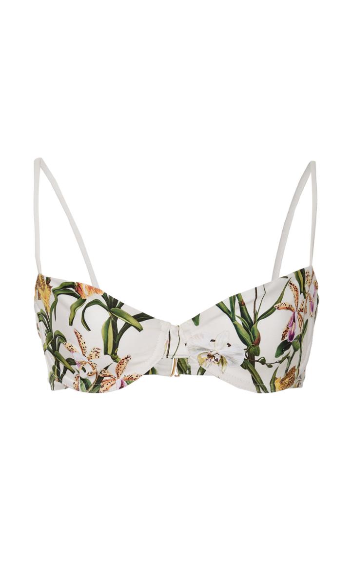 Moda Operandi Agua By Agua Bendita Mostaza Flora Bikini Top Size: Xs