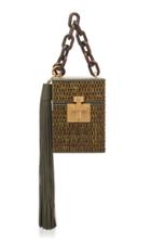 Oscar De La Renta Alibi Glazed Wicker Box Bag