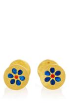 Marie-hlne De Taillac Bleuet And Love Clover Cufflinks
