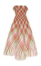 Moda Operandi Oscar De La Renta Embroidered Tulle Dress Size: 0