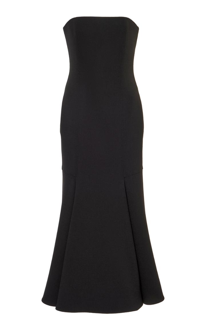 Moda Operandi Valentino Strapless Stretch-wool Dress