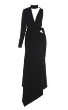 Aleksandre Akhalkatsishvili Asymmetric Cutout Georgette Gown