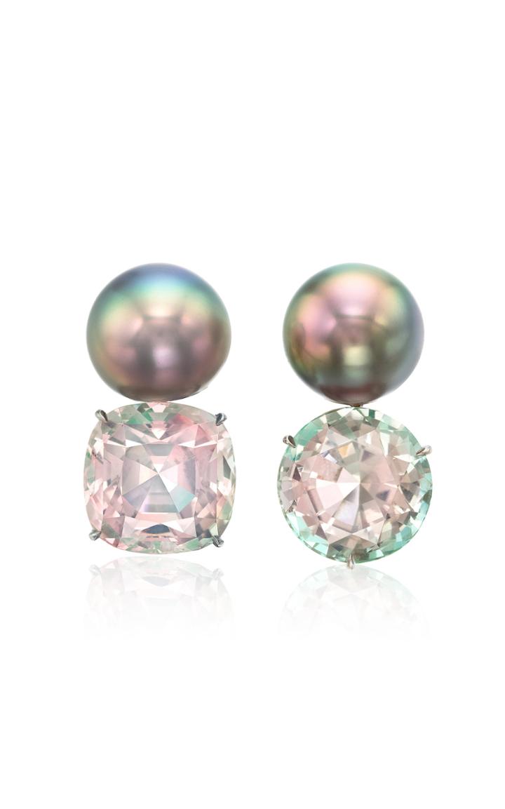 Moda Operandi Assael One Of A Kind Platinum Mismatched Bi-color Earrings