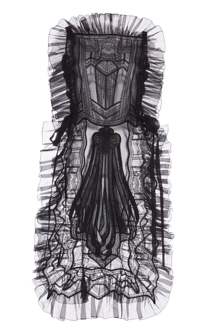 Moda Operandi Alberta Ferretti Embroidered Silk Midi Dress