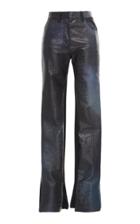 Roberto Cavalli Mid-rise Leather Pant