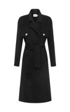 Aje Rebellion Belted Crepe Coat