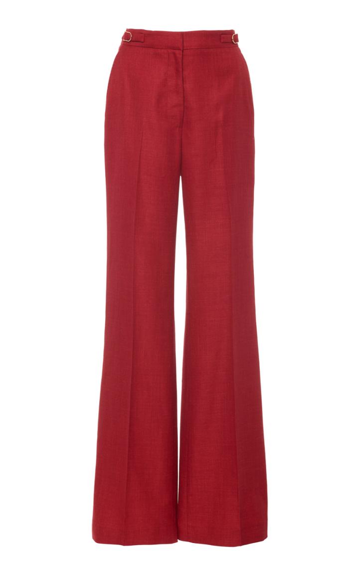 Moda Operandi Gabriela Hearst Vesta Wool Boot-cut Trousers Size: 36