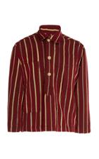 Bode Country Cloth Striped Cotton Top