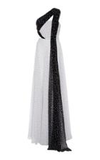 Prabal Gurung One Shoulder Pleated Gown