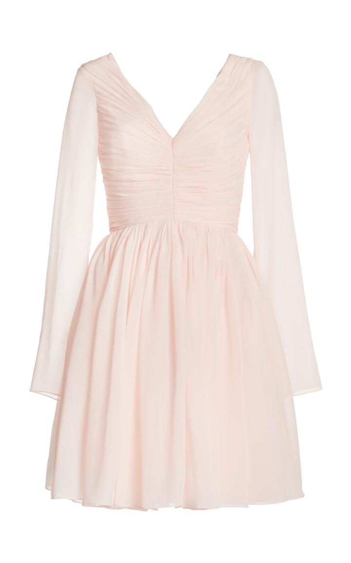 Moda Operandi Giambattista Valli Ruched Crepe-georgette Mini Dress