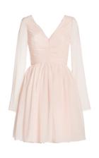 Moda Operandi Giambattista Valli Ruched Crepe-georgette Mini Dress