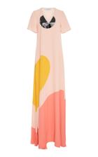 Kalyah Maxi Big Heart Crepe Dress