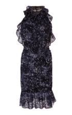 Jenny Packham Dede Embroidered Ruffle Dress