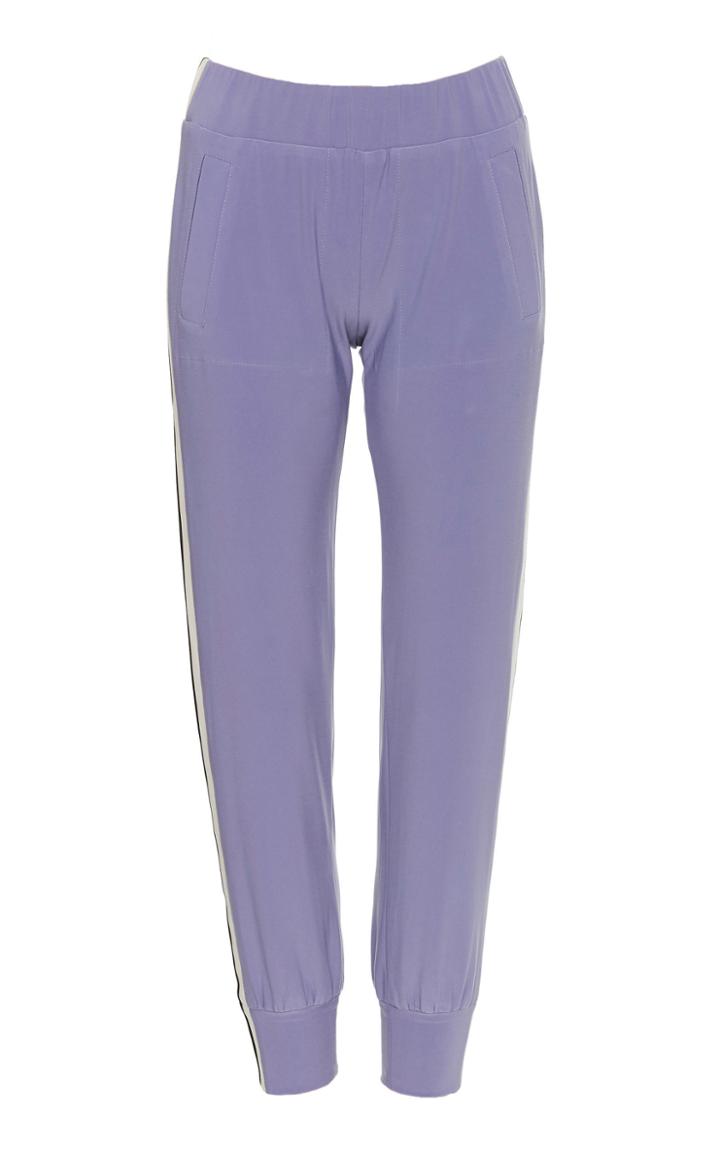 Norma Kamali Side Stripe Jogger Pant