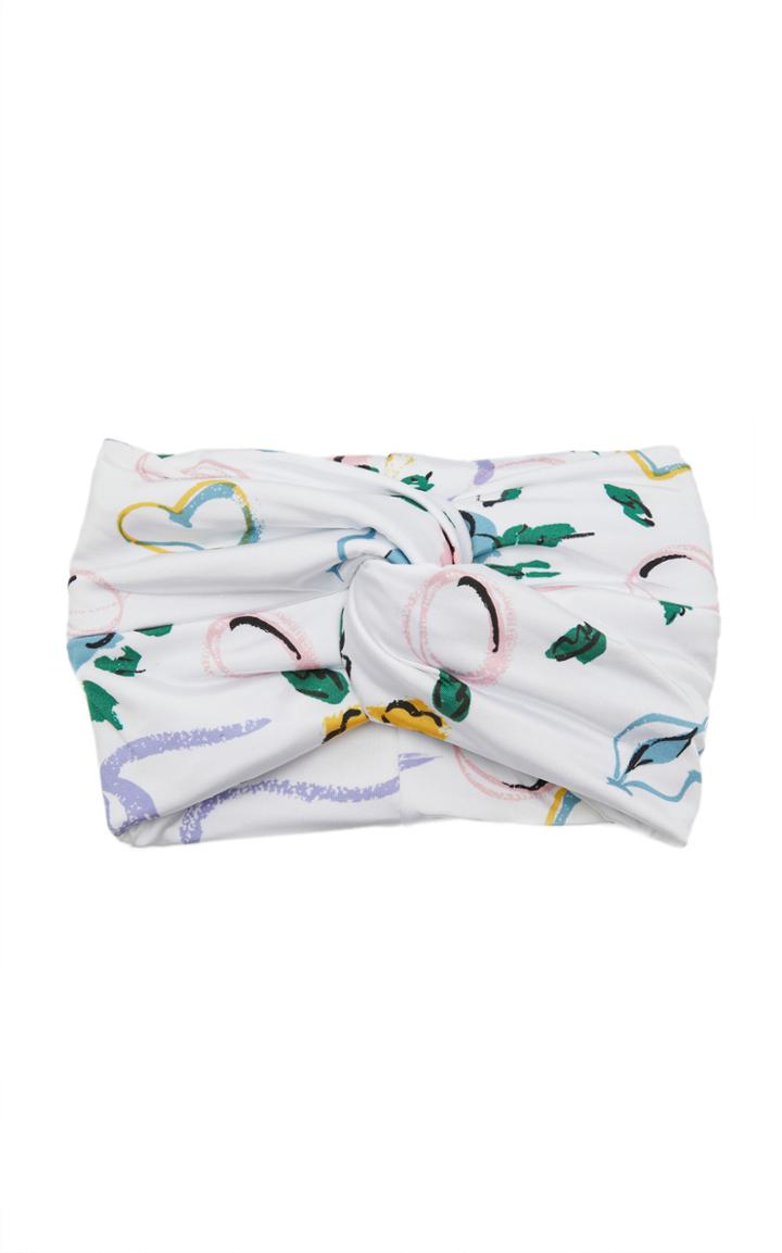 Moda Operandi Alessandra Rich Floral Ribbon Lycra Headband