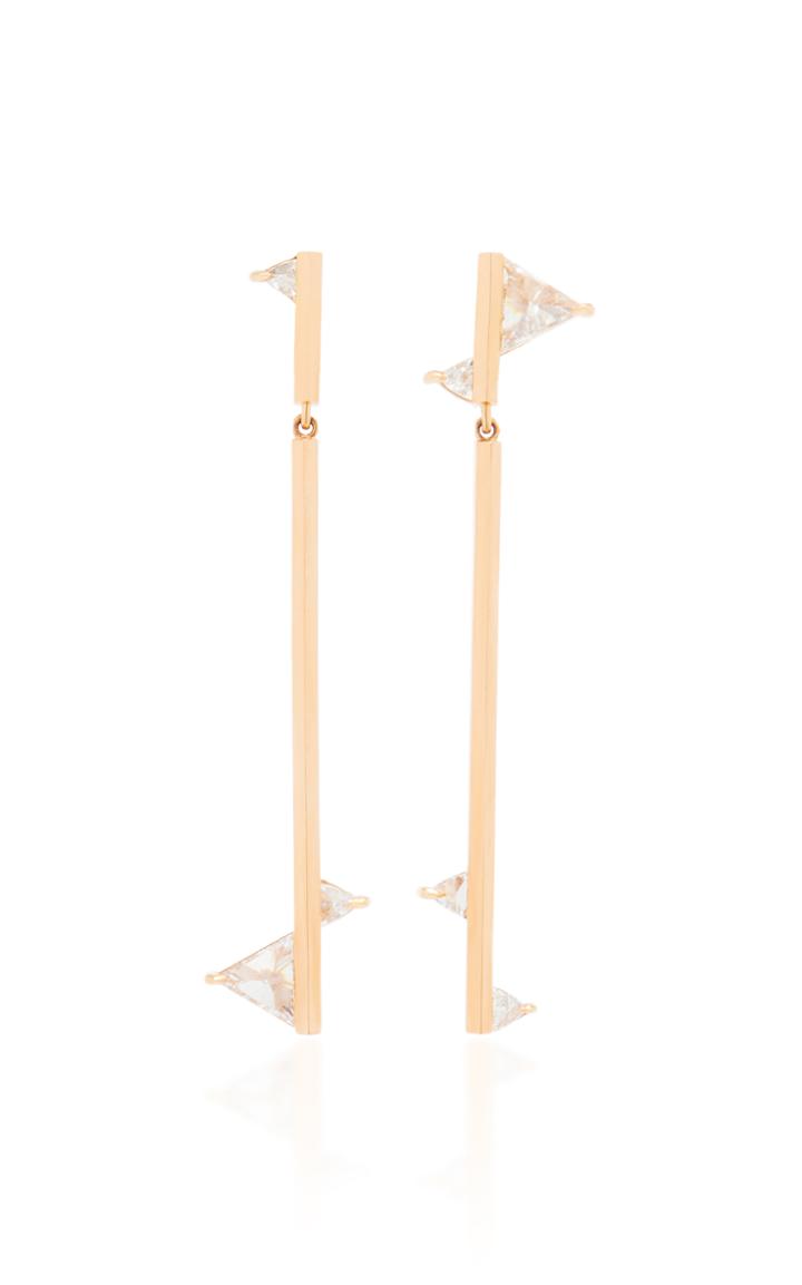 Eva Fehren Trillion Drop Earrings